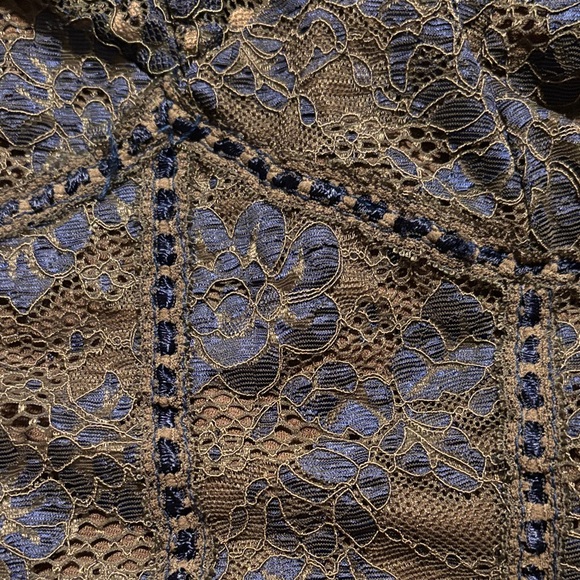 Ann Ferriday Elegant Lace Camisole in Dark Brown - Picture 5 of 5